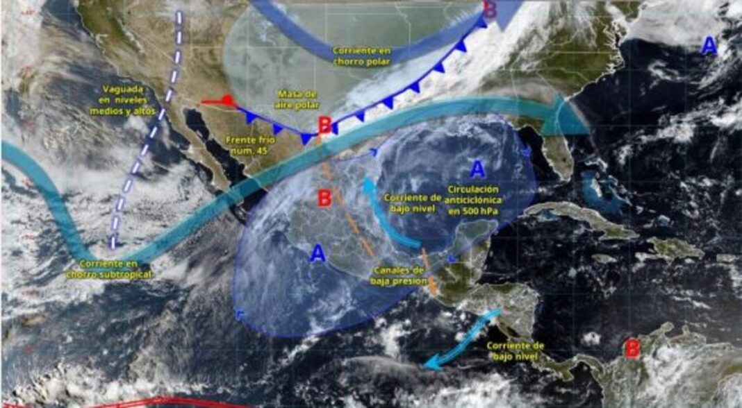 Lluvias en Veracruz hasta el martes según Conagua