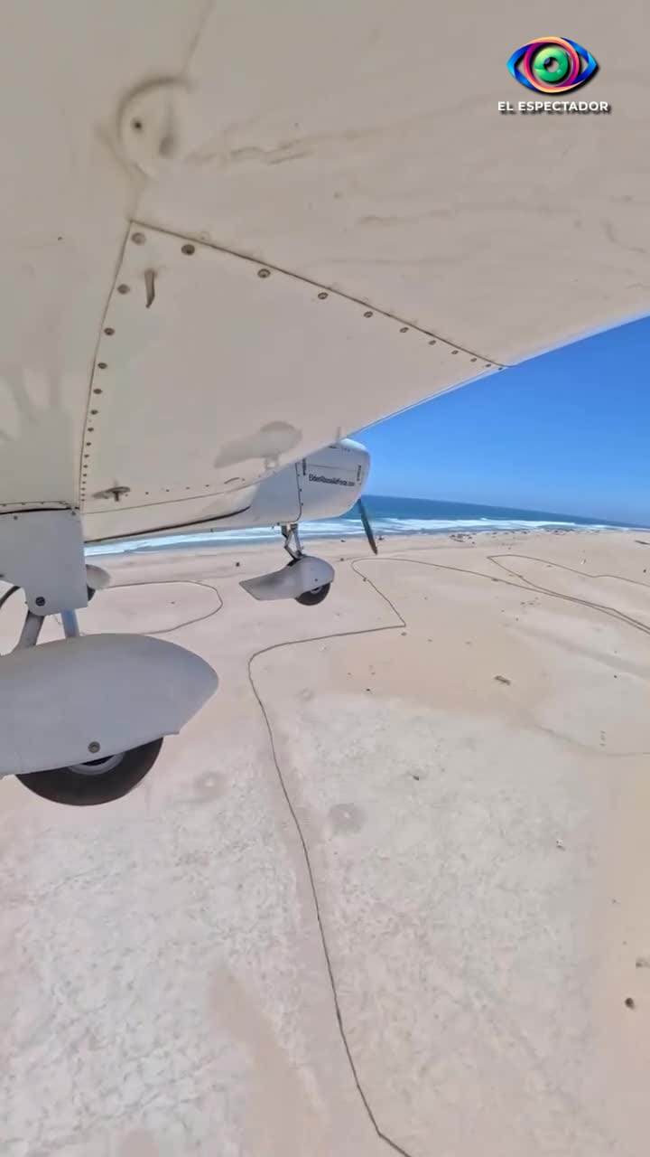 Avioneta realiza aterrizaje de emergencia en playa de California