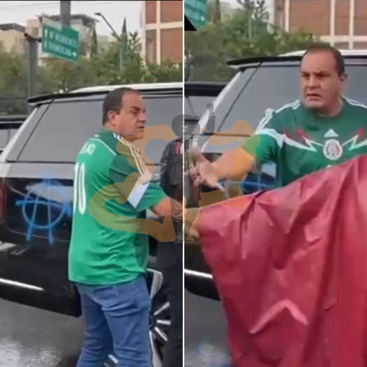 Cuauhtémoc Blanco es abucheado y vandalizan su camioneta