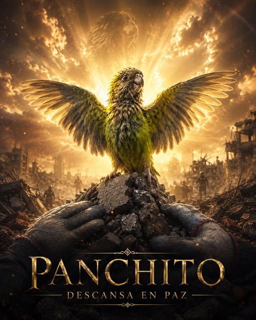 Panchito el loro que sobrevivió 9 días en Venezuela fallece