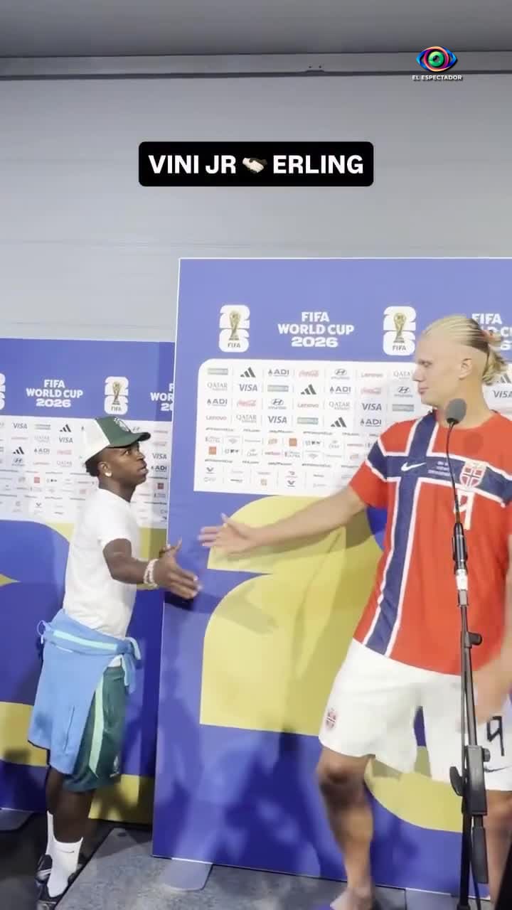 Vinícius Jr. y Erling Haaland muestran respeto y deportividad en parti