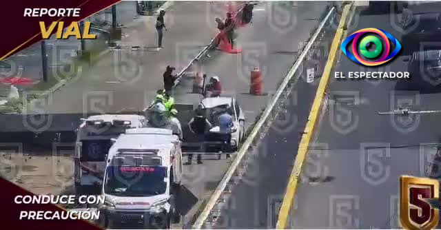 Accidente en Huixquilucan: espectacular cae sobre vehículo en Paseo In
