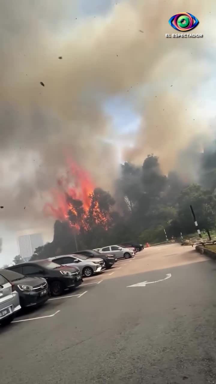 Incendio forestal de gran magnitud en Bukit SUK, Selangor, Malasia